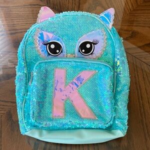 flip sequin mini small backpack initial bag cat pom pom Cute Sequins Ears School Zipper Order a Cute Sequins Cat Ears School Zipper Backpack today for only $32.00 at Lily Bloom! JUSTICE Girls Initial 